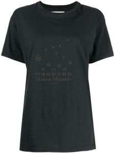 Maison Margiela T-shirt met logoprint - Zwart