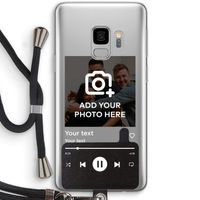 Music Player: Samsung Galaxy S9 Transparant Hoesje met koord