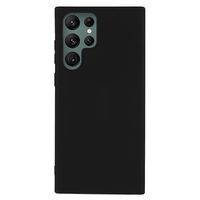 Anti-Vingerafdruk Mat Samsung Galaxy S22 Ultra 5G TPU Hoesje - Zwart