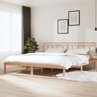 Bedframe massief grenenhout 200x200 cm