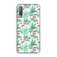 Flamingo bladeren: Samsung Galaxy A7 (2018) Transparant Hoesje