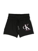 Calvin Klein Kids short à logo imprimé - Noir