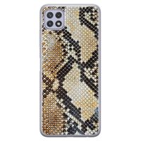 Samsung Galaxy A22 5G siliconen hoesje - Golden snake