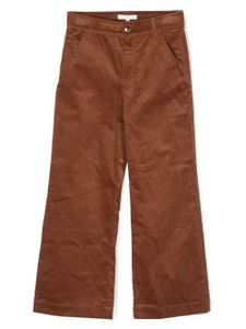 Chloé Kids pantalon en velours côtelé - Marron