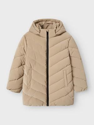 Name it winter winterjas meisjes - beige - midi - NkfMarisa
