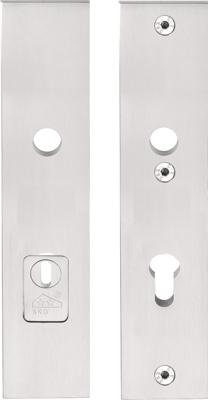 Formani Square LSQSM-50KT massieve veiligheidsschilden met kerntrekbeveiliging kruk/kruk SKG*** PC55 - PVD mat RVS