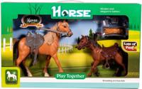 Horse paard met veulen en diverse accessoires Horse paard met veulen en diverse accessoires
