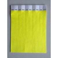 Toegangsbandjes kleur geel 100 stuks