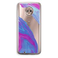 Zweverige regenboog: Motorola Moto G6 Transparant Hoesje - thumbnail