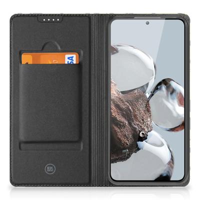 Mobiel BookCase Xiaomi 12T | 12T Pro Punk Geel Mobiel BookCase Xiaomi 12T | 12T Pro Punk Geel