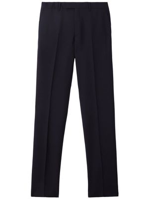 Burberry pantalon de costume à plis marqués - Bleu