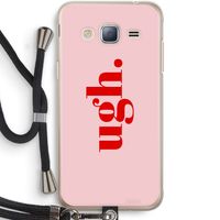 Ugh: Samsung Galaxy J3 (2016) Transparant Hoesje met koord