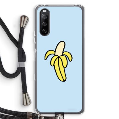 Banana: Sony Sony Xperia 10 III Transparant Hoesje met koord