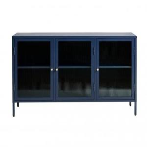 Nordic Home Olan glazen dressoir - 130 cm - blauw