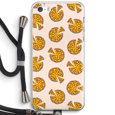 You Had Me At Pizza: iPhone 5 / 5S / SE Transparant Hoesje met koord