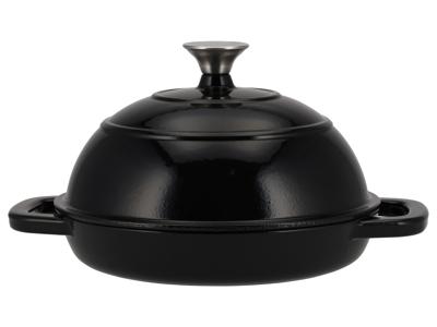 SILVERCREST Gietijzeren broodpan (Rond, Zwart)