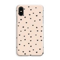 Kleine kattenkopjes: iPhone XS Max Volledig Geprint Hoesje
