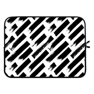 Zwarte vegen: Laptop sleeve 15 inch
