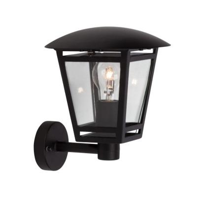 Brilliant Zwarte wandlampRiley Up 24cm - 42381/06
