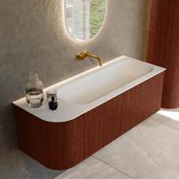 Badmeubel Mondiaz Kurve | 125 cm cm | Meubelkleur Ruby | Wastafelkleur Talc | Solid surface | Wasbak rechter zijde spoelbak | Zonder kraangat(en) Badmeubel Mondiaz Kurve | 125 cm cm | Meubelkleur Ruby | Wastafelkleur Talc | Solid surface | Wasbak rechter zijde spoelbak | Zonder kraangat(en)