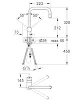 Grohe Minta Keukenkraan U-uitloop Met Uittrekbare Mousseur Chroom - thumbnail