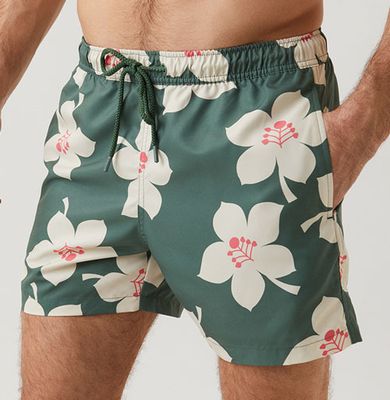 Bjorn Borg Zwemshort Sylvester Palms groen-wit