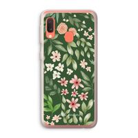 Botanical green sweet flower heaven: Samsung Galaxy A20e Transparant Hoesje