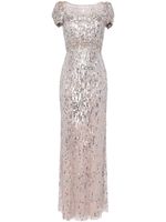 Jenny Packham robe longue Sungem à sequins - Rose