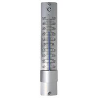 Thermometer buiten - metaal - 21 cm   -