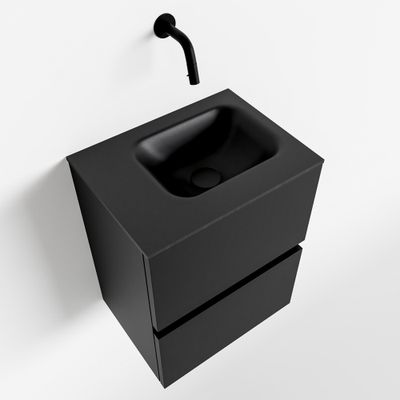 Toiletmeubel Mondiaz Ada | 40 cm | Meubelkleur Urban | Lex wastafel Urban Links | Zonder kraangat