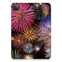 iPad Pro 11 (2024) Leuke Siliconen Hoes Vuurwerk