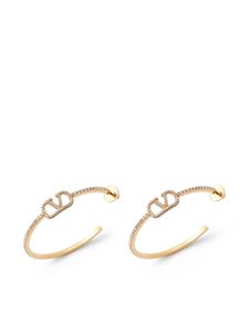 Valentino Garavani boucles d'oreilles VLogo Signature serties de cristaux