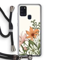 Floral bouquet: Samsung Galaxy A21s Transparant Hoesje met koord