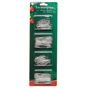 Kerstbalhaakjes/kerstboomhaakjes - 900x stuks - zilver - 7 en 10 cm