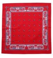 Boerenzakdoek Franse lelie 55 x 55 cm - Rode zakdoek
