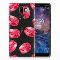 Nokia 7 Plus | Siliconen Case | Pink Macarons
