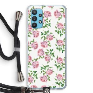 Kleine roosjes: Samsung Galaxy A32 4G Transparant Hoesje met koord
