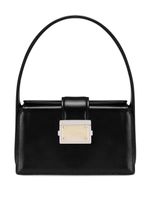 Dolce & Gabbana sac à main en cuir à logo appliqué - Noir