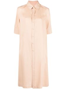 Jil Sander robe-chemise à manches courtes - Tons neutres