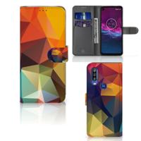 Motorola One Action | Book Case | Polygon Color