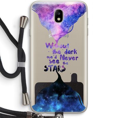 Stars quote: Samsung Galaxy J7 (2017) Transparant Hoesje met koord