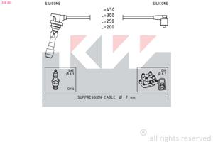 KW Bougiekabelset 358 255