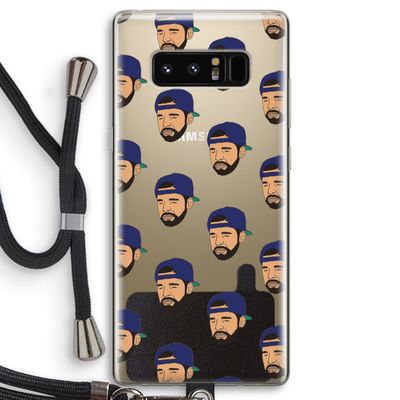 Drake Away: Samsung Galaxy Note 8 Transparant Hoesje met koord