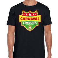 Carnaval verkleed t-shirt Limburg zwart voor heren Carnaval verkleed t-shirt Limburg zwart voor heren