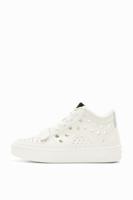 Hoge sneakers met gaatjes - WHITE - 39