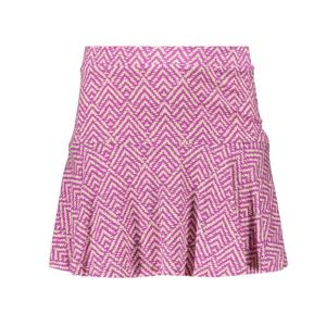 Geisha zomer skort meisjes - AOP - cassis / off white