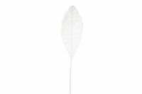 Zijde "Leaf spray" wit 113cm