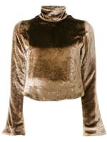 sulvam top crop texturé - Marron sulvam top crop texturé - Marron