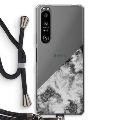 Onweer: Sony Xperia 1 III Transparant Hoesje met koord