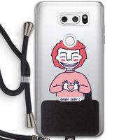 Hartje: LG V30 Transparant Hoesje met koord